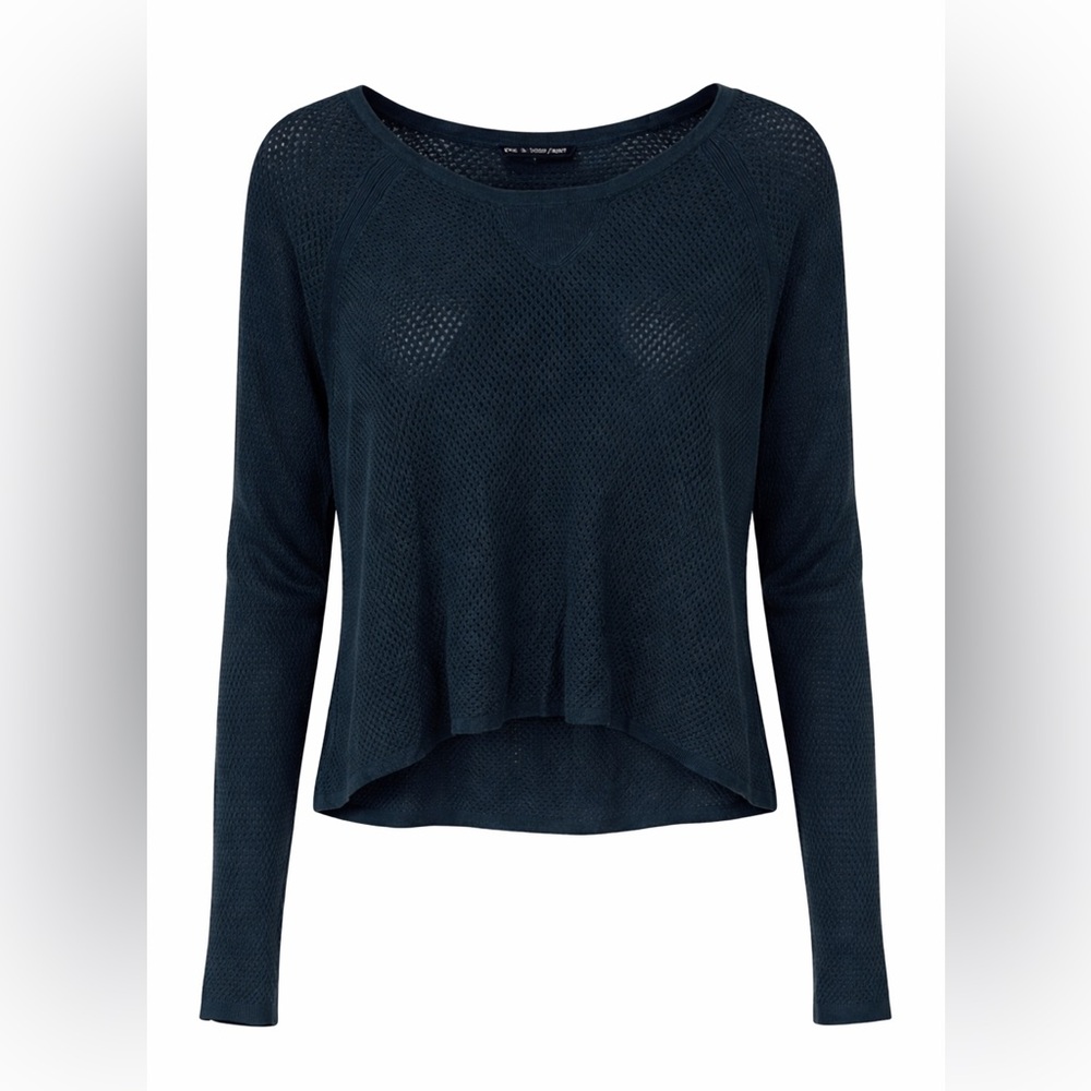Rag & Bone knit green top, medium